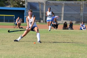 Baron Elyssa Luman (’13) played hard on the field in her usual position, defensive, as well as took a chance in offense for a part of the game.