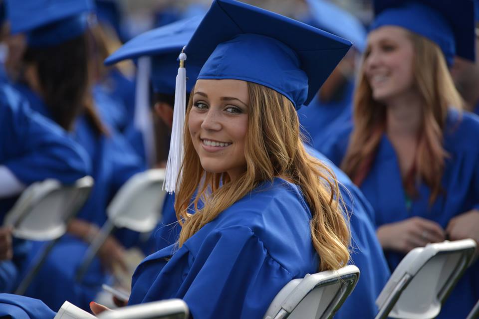 Fiallo at her graduation ceremony Wednesday. Photo credit: Ashley Le