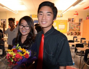 Andy Kim ('15) successfully asked Lan To ('17) to homecoming.