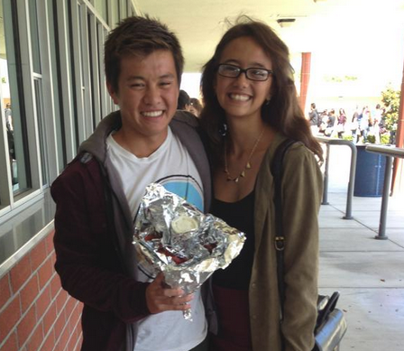 Castaneda asked her date to homecoming with a bouquet of chicken wings.