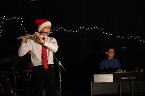 Michael Tran (‘15) and Kevin Takeda (‘14) perform their piano and flute duet. 