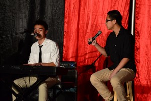 Alan Nguyen ('14) and Abe Nguyen ('15) performed She Was Mine by AJ Rafael. Photo by Ashley Le.