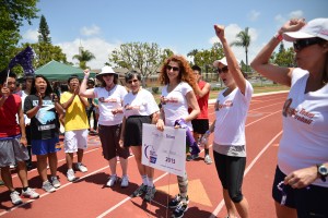 FVHS KIWIN'S and Key Club present Team Fireball with a Rising Star Team award. Photo by Tue Duong