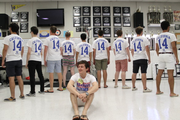 All the King's Men lead a workshop for concert choir. Photo by Andy Kim
