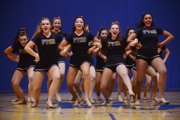 The Varsity Jazz team preformed their routine for the upcoming season. Photo by Ashley Le.