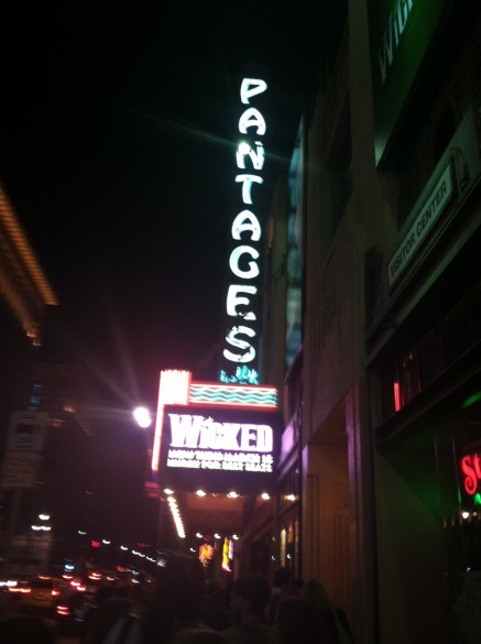 FVHS Choirs see Wicked at the Pantages in Los Angeles. Photo Credit: Kortnie Shaw