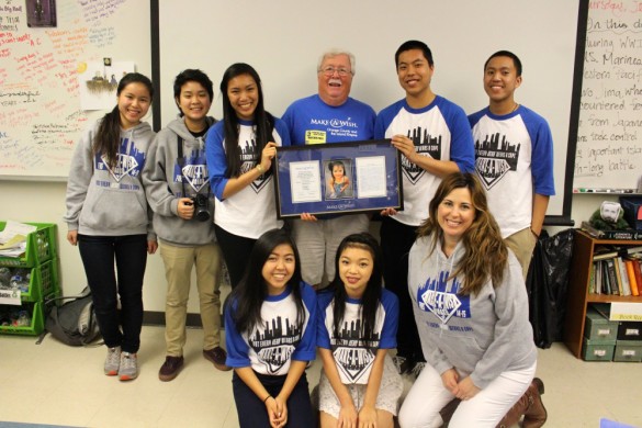 FVHS' Make A Wish Club receives their first wish adoption during their club meeting by guest speaker John Ott. Photo by: Heather Kim 