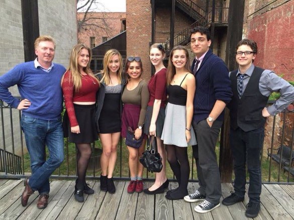 A few FVHS Theater students traveled to Sacramento to promote arts in education. Photo courtesy of Amy Hollingsworth