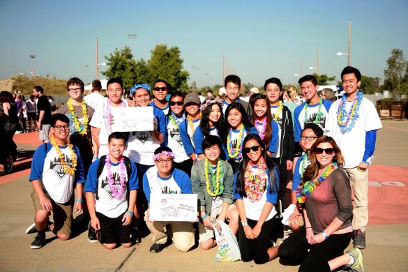 Make-A-Wish club members walked in honor of Mia, a child whom they granted a wish to this year Photo by Kristie Hoang