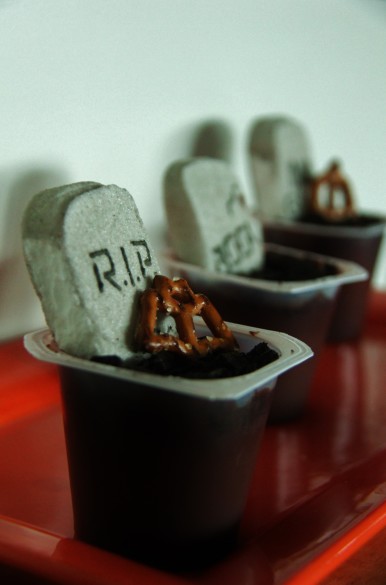 Graveyard Pudding Cups. Photo by Julia Pacis