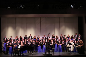 Fountain Valley Vocal Music's Concert Choir performing at the "Boo" Concert. Photo by Sandra On. 