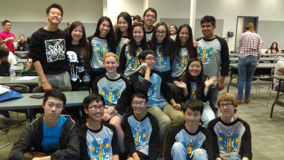 Academic Decathlon at one of their competitions. Photo courtesy of Fiona Tsang ('17). 