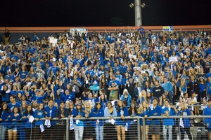 Barons fill the Loud Crowd with their smiles as they cheer on their mighty football team. Photo by Sandra On