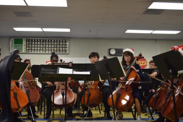 "Orchestra gives it their all in the name of holiday spirit, releasing sweet jingles with every motion and elegant melodies with every second"